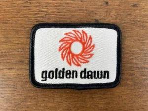 Vintage Golden Dawn Embroidered Sew on Patch - Picture 1 of 3