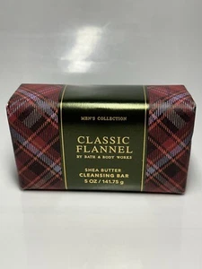 Bath Body Works Classic Flannel Shea Butter Cleansing Bar Soap 5oz. *New* - Picture 1 of 5