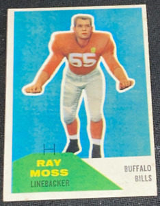 1960 FLEER FOOTBALL #44 RAY MOSS * PAUSE ENSEMBLE * EXMT/NM * FACTURES *