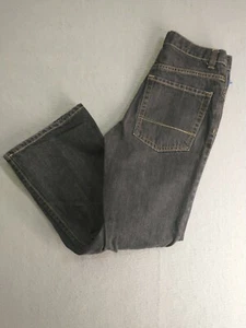 Old Navy Boys Denim Jeans 14 Regular Black Boot Cut Dark 5 Pocket Casual - Picture 1 of 10