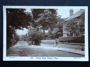 Stockport HEATON MOOR Clifton Road c1930s RP Postcard by E. Gunthorpe - Picture 1 of 2