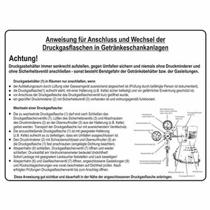 „Anweisung“,  Schild aus Kunststoff   - Bild 1 von 1