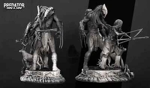 Raubtier und Naru Skulptur Statue Modellbausatz unbemalt/unmontiert - Bild 1 von 5