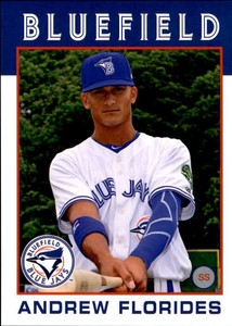 2016 Bluefield Blue Jays Grandstand #10 Andrew Florides Glen Cove New York Card