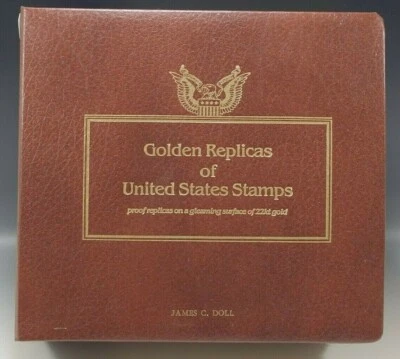 41 GOLDEN REPLICAS STAMPS ISSUES JUL 6 1990/AUG 29 1991 SET 1 DAY COVER 22K GOLD - Image 1 of 4