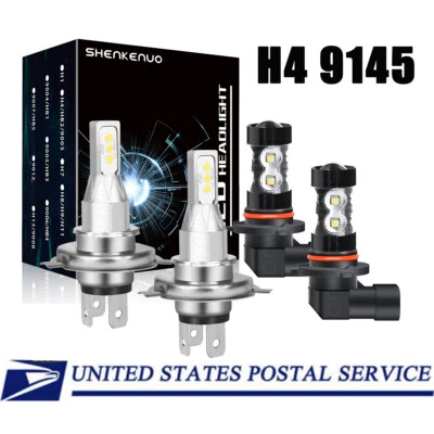 4x faros LED + luces antiniebla bombillas para Pontiac Vibe 2003-2007 2008 Foto 1 de 4