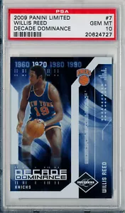 2009-10 Panini Limited WILLIS REED Decade Dominance #/99 selten SP PSA 10 Pop 1 - Bild 1 von 2