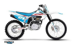 Kit de gráficos para HONDA CRF150F CRF230F (2003-2007) OG Crew - cian - Imagen 1 de 4