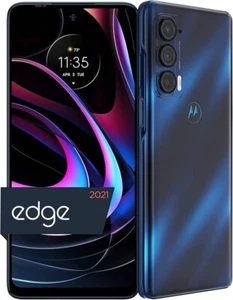 Open Box 9/10 - Motorola Moto Edge 5G 2021 256GB (Unlocked) XT2141 - Blue - Picture 1 of 2