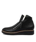 New Top End Ohmy Black Leather Womens Shoes Casual Boots Ankle