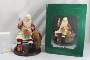 KSA COLLECTABLES 9.5" FIGURINE~SANTA IN HIS WORKSHOP~ BY TOM RUBEL RARE VINTAGE - Picture 1 of 13