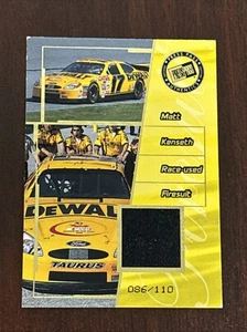 2001 Press Pass Premium #4 Matt Kenseth Race Used Firesuit /110 - Picture 1 of 2