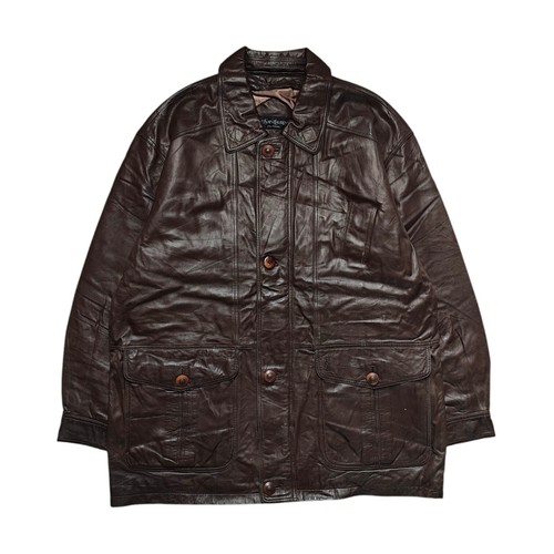 SAINT LAURENT (YSL) Giacca di pelle vintage Yves Saint Laurent