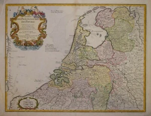 HOLLAND - CARTE DES PROVINCES UNIES DES PAYS BAS, VON DE L'ISLE & DEZAUCHE, 1788. - Bild 1 von 1