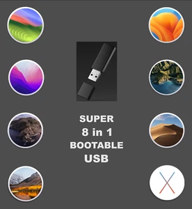 8-in-1 MacOS Bootable USB Flash Drive Install recovery - Picture 1 of 1