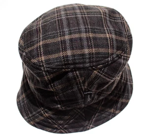 Wigens NWT Limited Series Bucket Hat Size 59, 7 & 3/8ths Blue/Gray/Multi Plaid - Picture 1 of 9