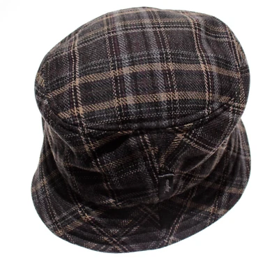 Wigens NWT Limited Series Bucket Hat Size 59, 7 & 3/8ths Blue/Gray/Multi Plaid - Image 1 of 4