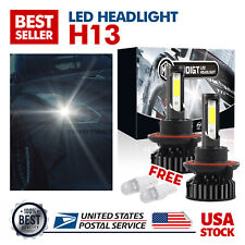 H13 9008 LED Headlight Bulbs Kit 72W 120000LM Hi/Lo Beam Super Bright White
