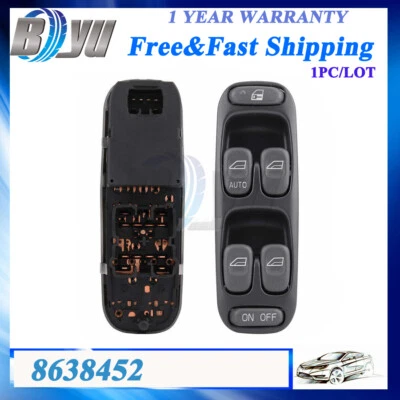 Nuevo interruptor maestro ventana eléctrica delantera izquierda 8638452 para Volvo V70 S70 C70 Foto 1 de 4