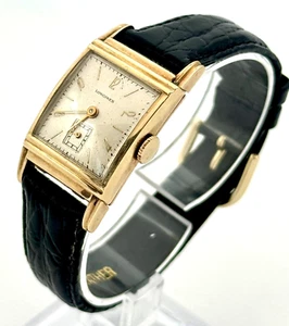 Vintage 1950's Longines 10K G.F Tank Watch Manual Cal. 9L 17 Jewels 38 mm - Picture 1 of 17