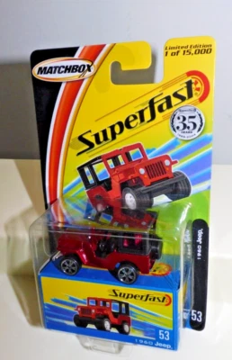 MATCHBOX 2005 SUPERFAST #53 1960 JEEP - Imagem 1 de 4
