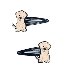 Labrador Retriever Welpen Haarspange Haarspange Original Kunstwerk Handarbeit - Bild 1 von 5