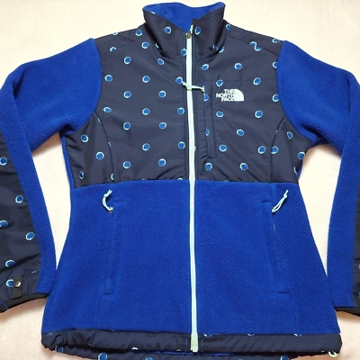 Chaqueta polar THE NORTH FACE Denali Polartec talla S azul punto negro cremallera completa L/S Foto 1 de 4