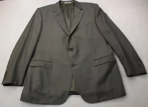Canali Made in Italy Mens Dark Gray 100% Wool Suit Jacket 44 R & Pants 39 x 28 - Picture 1 of 12