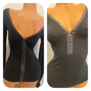 Suéter Dolce&Gabbana Vintage Negro Gancho y Ojo Talla 42 S-M Raro - Imagen 1 de 7