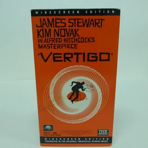 Vertigo Alfred Hitchcock James Stewart Kim Novak Widescreen 1997 VHS - Picture 1 of 11