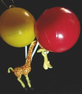 MELMAN GIRAFFE MADAGASCAR balloons Ornament CAKE TOPPER Handcrafted USA Nora's - Picture 1 of 6