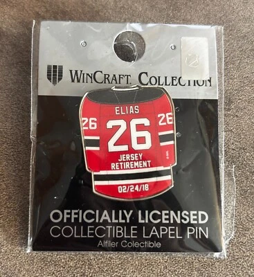 Prendedor de jubilación Patrik Elias Jersey 24/02/18 New Jersey Devils Foto 1 de 2