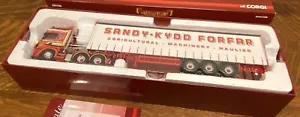 K-31 CORGI 1:50 DIE CAST TRUCK - CC12940 SCANIA TOPLINE CURTAINSIDE SANDY KYDD - Picture 1 of 7