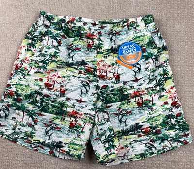 NWT Columbia Shorts Mens Size L 8" Super Backcast Water Santa Claus Fishing PFG - Image 1 of 4