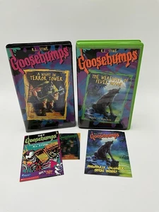 VHS Kassetten Posten Gänsehaut Eine Nacht im Schreckensturm, Der Werwolf Holografie Karte Vintage - Bild 1 von 14