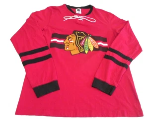 NHL Chicago Blackhawks #19 Jonathan Toews Jersey Styled T-Shirt Herren Langarm - Bild 1 von 12