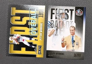 2023 Leaf Overall Draft🏈 Peyton Manning #8 Gold & First Ballot # FB-PM💥 - Picture 1 of 2