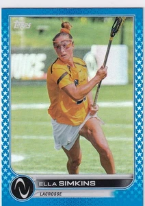 2023 Topps Athletes Unlimited INDEPENDENCE DAY BLUE #113 ELLA SIMKINS 64/76 - Picture 1 of 2