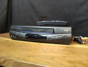 Panasonic PV-8451 4-Head Omnivision VHS VCR Tested/ Works W/Remote & Cords (P) - Picture 1 of 8