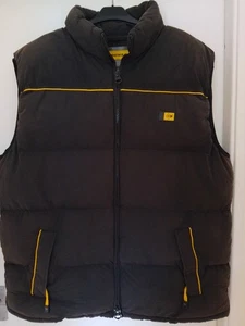 Dunlop Mens Workwear Puffer Gilet Jacket Size XXL Charcoal Black/ Yellow Colour - Picture 1 of 7