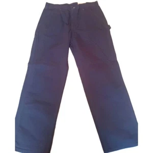 Carhartt Loose Original Fit Washed Duck Work Dungaree Pants Men’s 34X32 Blue New - Picture 1 of 7