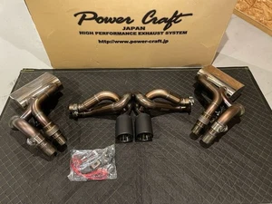PORSCHE 911/991 GT3/GT3RS Hybrid Exhaust System by Power Craft, Black Tail - Picture 1 of 8