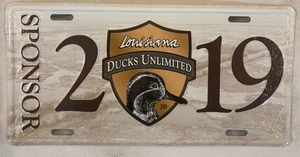 DUCKS UNLIMITED WATERFOWL Nummernschild D/U Mallard Hunter Ente Jagd Jagd LA - Bild 1 von 9