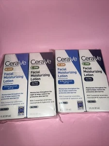 4x CeraVe AMPM Gesichts-Feuchtigkeitslotion mit Sonnencreme LSF 30 ölfrei 3 flüssige Unzen - Bild 1 von 2