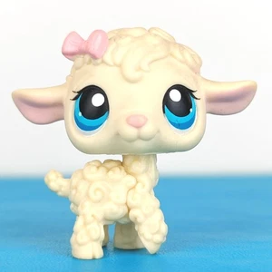 Authentic Littlest Pet Shop #186 Sheep Lamb / Original Hasbro LPS - Picture 1 of 3