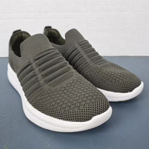 Scarpe comode Clarks Cloudsteppers 7M da donna in camoscio grigio - Foto 1 di 10