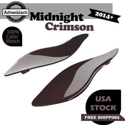 Deflectores de aire carmesí medianoche carenado deflectores viento para Harley 14+ Foto 1 de 4