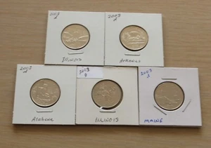 5 2003d State Quarters (L63P6-10) Uncirculated - Picture 1 of 4
