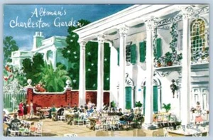 Postal vintage de 1940-50 B ALTMAN & CO RESTAURANTE CHARLESTON GARDEN NYC - Imagen 1 de 2