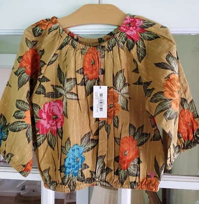 New Pink Chicken Girl's Dylan Top Floral Size 7Y (27121A) - Image 1 of 4